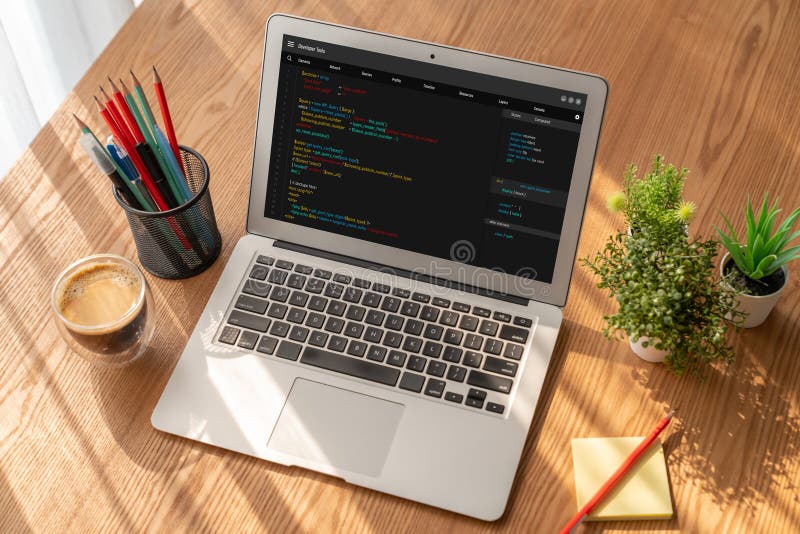 Software Development Programming on Computer Screen for Modish ...