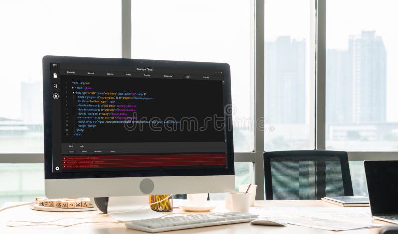 Software development programming on computer screen for modish application. And program coding. Coding software development programming program code stock images, royalty-free photos and pictures