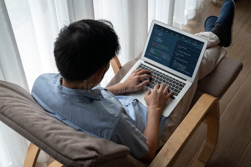 Software development programming on computer screen for modish application. And program coding. Coding software development programming program code stock images, royalty-free photos and pictures