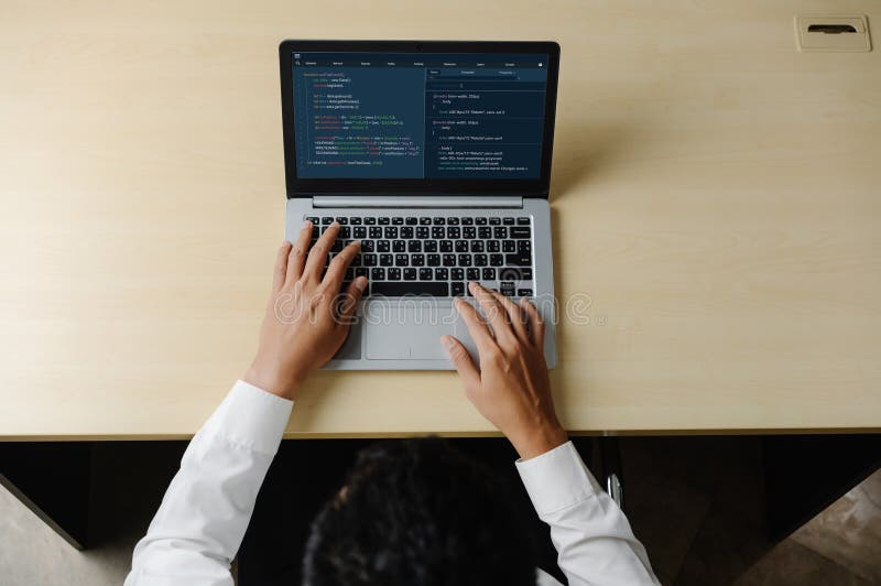 Software development programming on computer screen for modish application. And program coding. Coding software development programming program code stock images, royalty-free photos and pictures