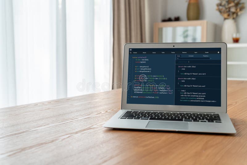 Software development programming on computer screen for modish application. And program coding. Coding software development programming program code stock images, royalty-free photos and pictures
