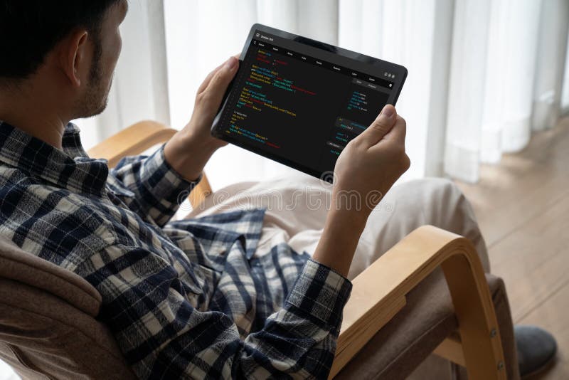 Software development programming on computer screen for modish application. And program coding. Coding program code stock images, royalty-free photos and pictures