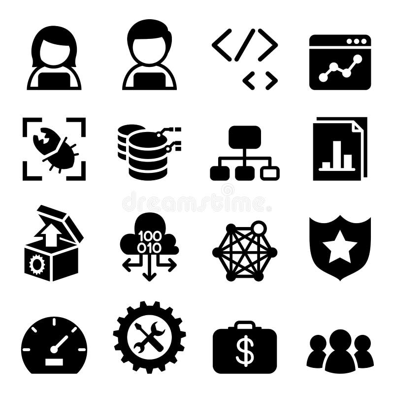 Software Development, Software design ,Computer Programming icon vector illustration