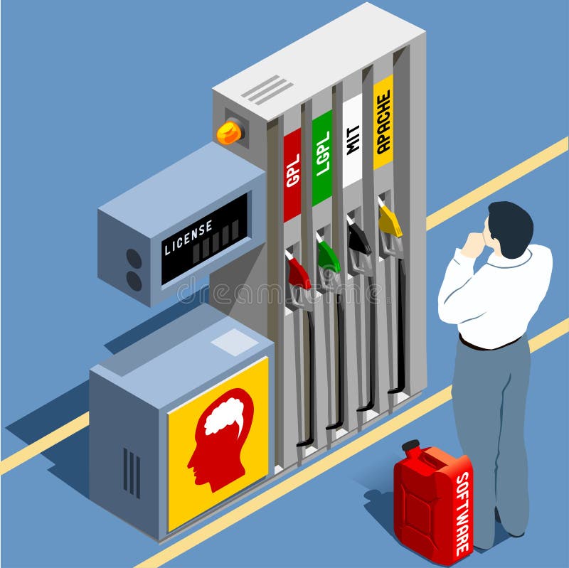 Open Source Software Word Cloud Stock Illustration Illustration of