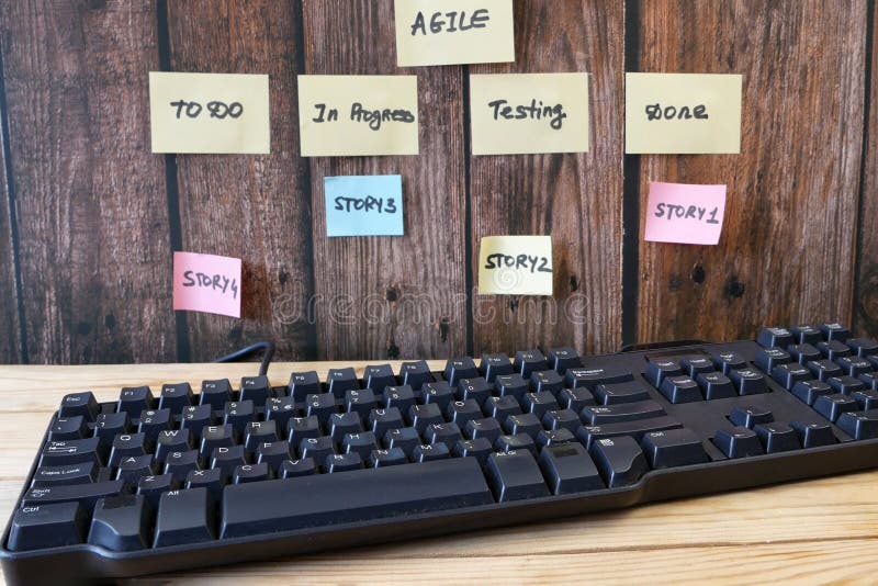 Software scrum agile board with paper task, agile software development methodologies concept. Software methodology stock images, royalty-free photos and pictures
