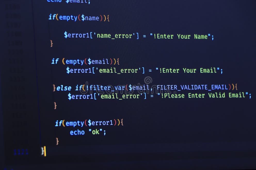 Software Source Code. Programming Code Stock Image - Image of ...