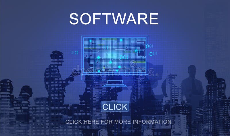 Software Technology Computing Data Digital Concept stock images