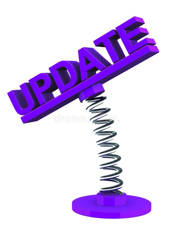 Software update stock illustration