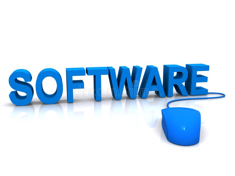 Software y ratón ilustración del vector Software y ratón ilustración del vector