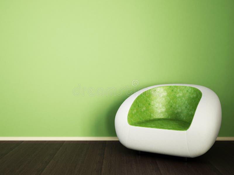 Sofá verde blanco libre illustration Sofá verde blanco libre illustration