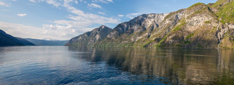 Panoramic view of Sognefjorden, Norway. Panoramic view of Sognefjorden, Norway.