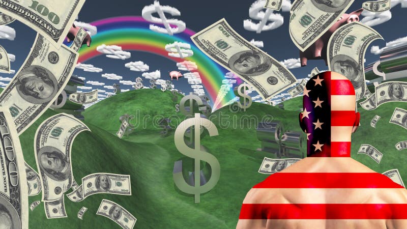 Sogno americano royalty illustrazione gratis Sogno americano royalty illustrazione gratis