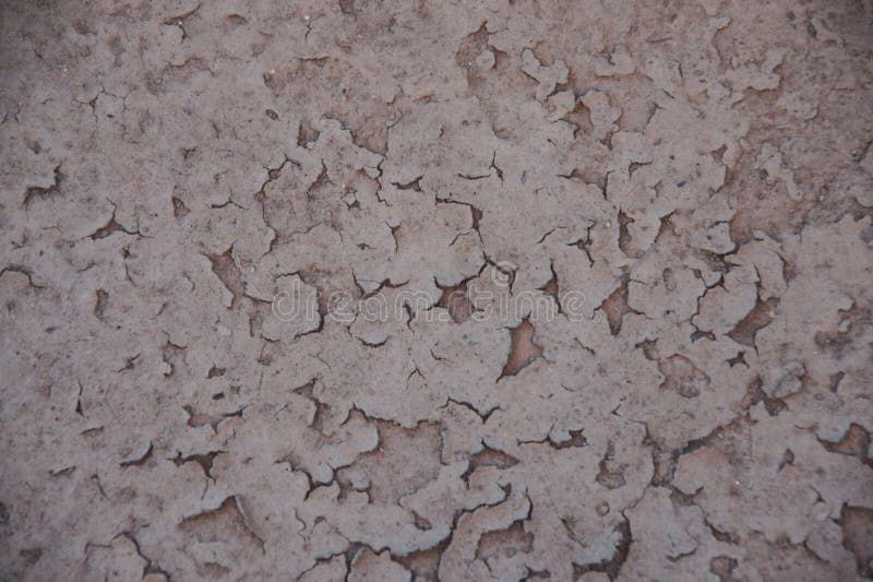 Soil Debris Covering The Concrete Floor When Dry Separating