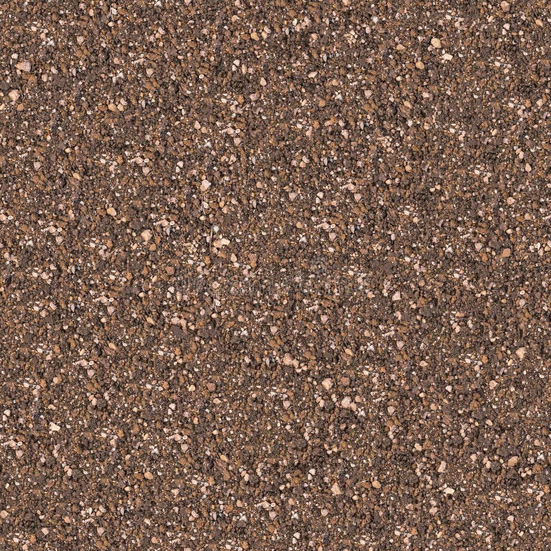 Soil Mixed with Small Stones. Seamless Texture.