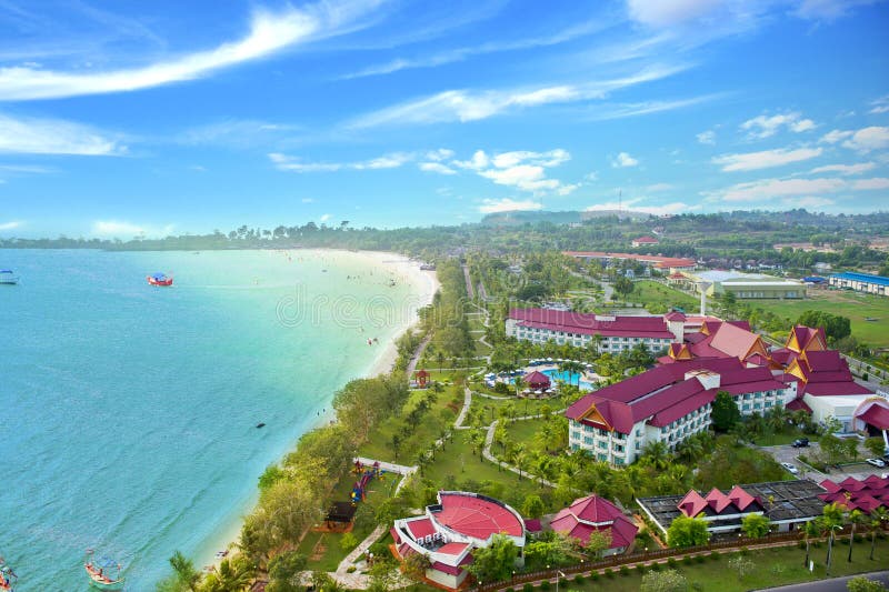 Sokha Beach Resort top view is located in Sihanoukville province