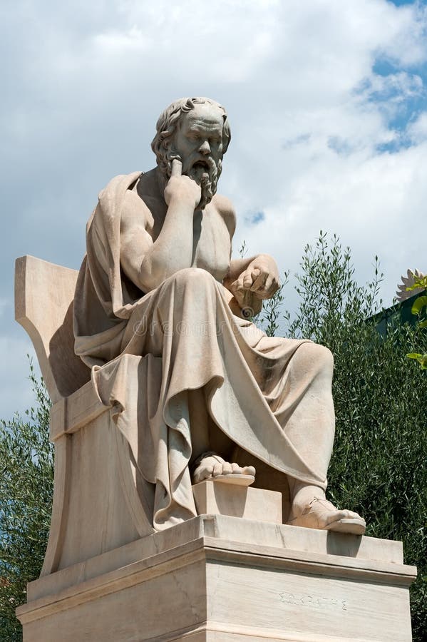 sommerfugl Final forsvinde Sokrates Skulptur I Båggreece Redaktionell Arkivbild - Bild av  artistically, gammalt: 183622712