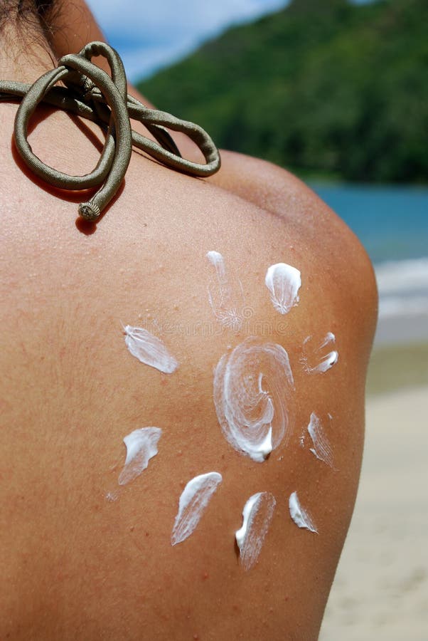 Protetor solar sol foto de stock royalty free