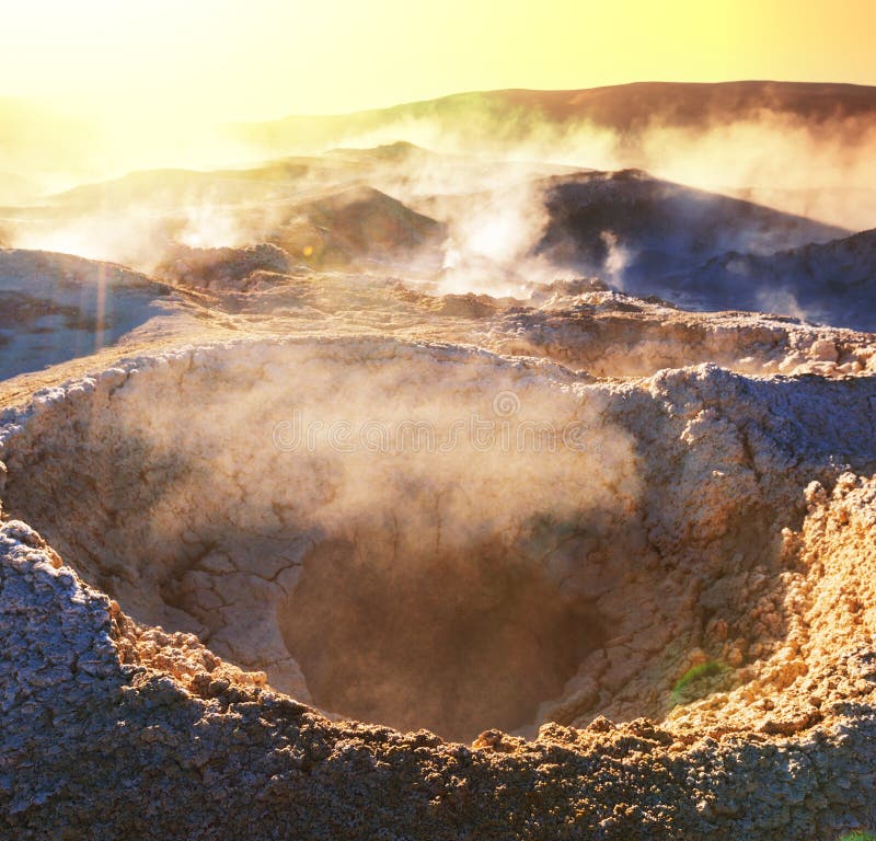 Sol de Manana stock image