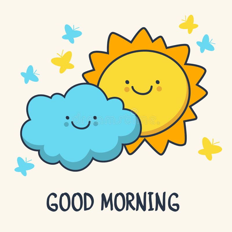 Sol e nuvem de sorriso de esboço engraçados Illustrati dos desenhos animados do vetor ilustração do vetor Sol e nuvem de sorriso de esboço engraçados Illustrati dos desenhos animados do vetor ilustração do vetor