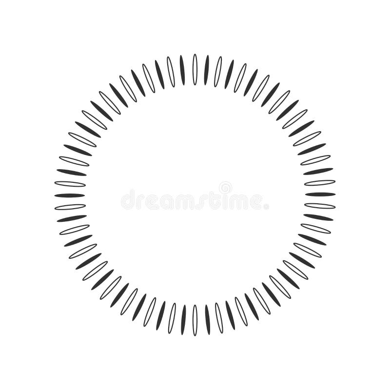 Sol geométrico con los rayos en el elemento del círculo hecho de irradiar formas Dimensión de una variable abstracta del círculo libre illustration Sol geométrico con los rayos en el elemento del círculo hecho de irradiar formas Dimensión de una variable abstracta del círculo libre illustration