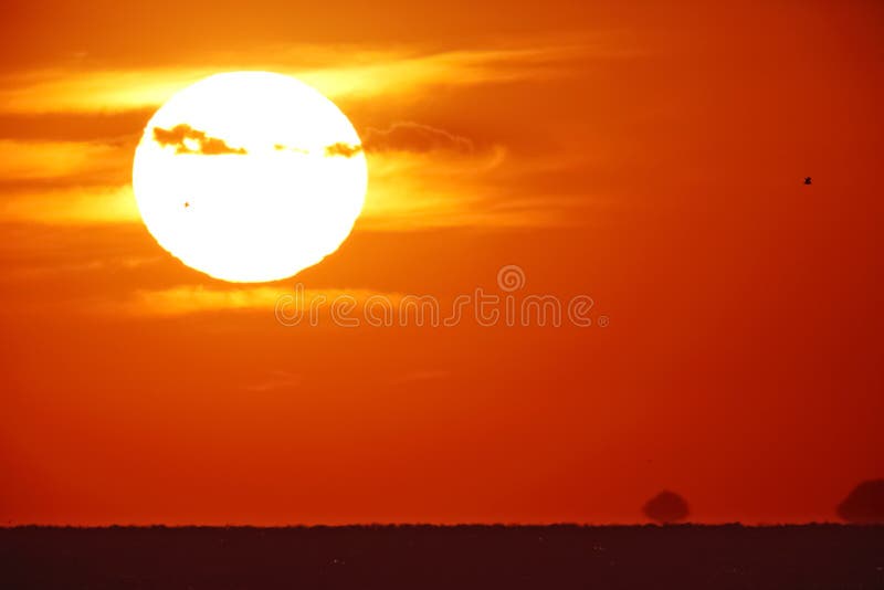 Sol grande brillante en el cielo foto de archivo libre de regalías Sol grande brillante en el cielo foto de archivo libre de regalías