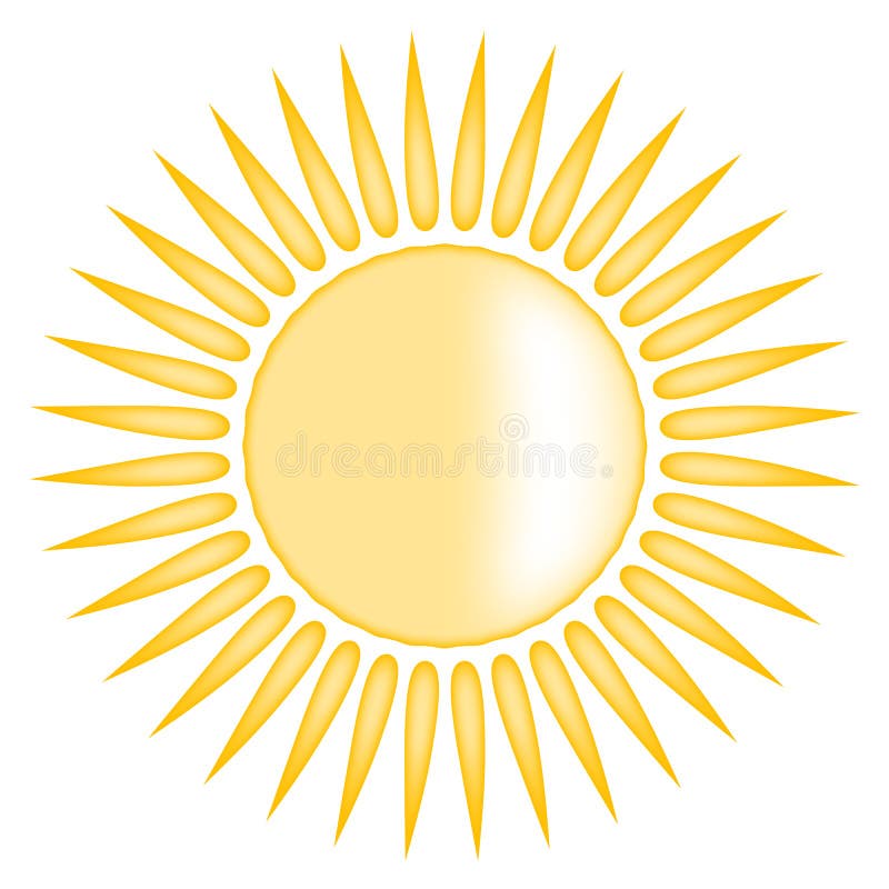 Sol ilustração stock