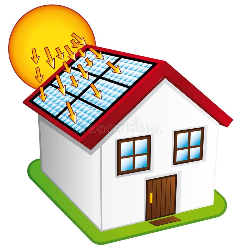 sol- lilla paneler för hus