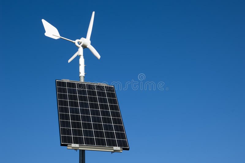 Sol- och Windström arkivbilder