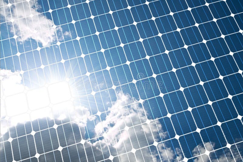 Solpanel royaltyfria foton