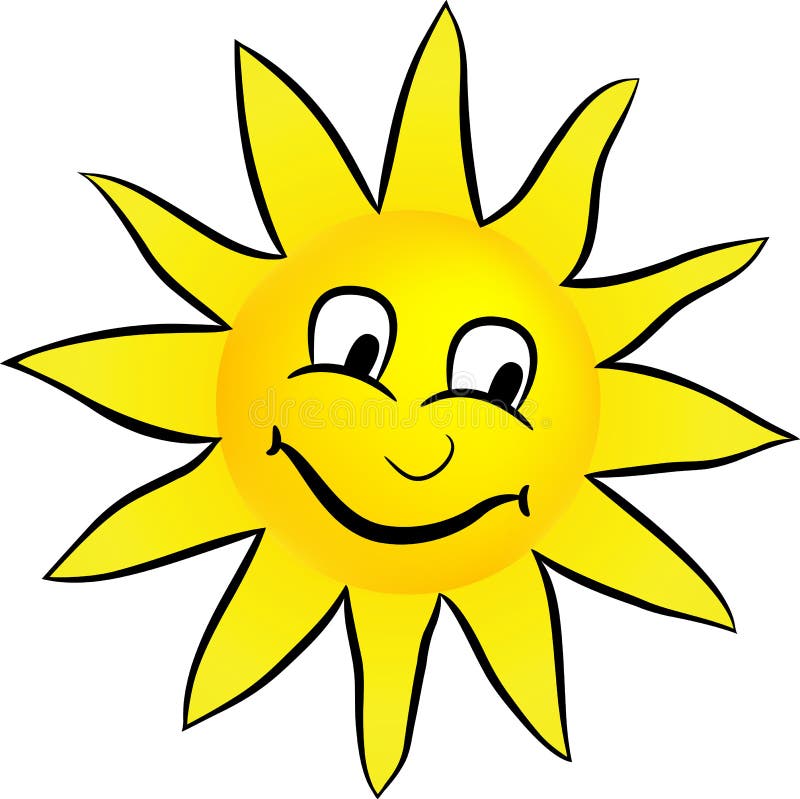 Sol sonriente feliz libre illustration Sol sonriente feliz libre illustration