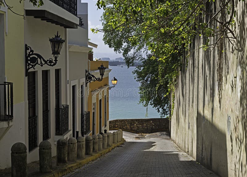 Sol street, old San Juan, Puerto Rico