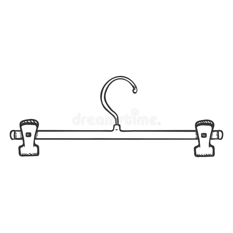 Sola suspensión del hombro del guardarropa del bosquejo del vector ilustración del vector Sola suspensión del hombro del guardarropa del bosquejo del vector ilustración del vector