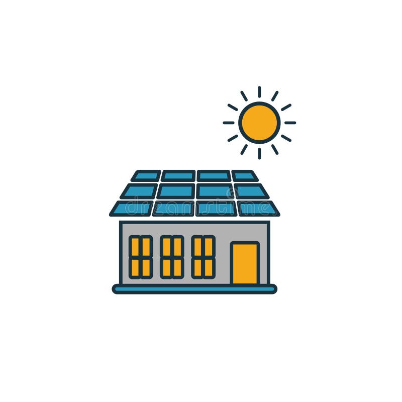 Solar Battery Roof Icon. Simple Element from Smart Devices Icons