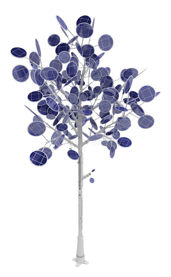 Solar Cell Tree, Tall royalty free illustration