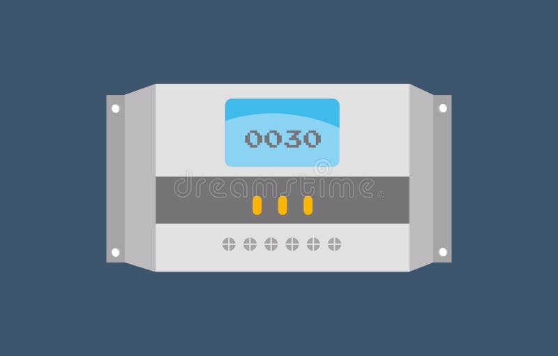 Solar Charge Controller in Flat Design Concept Image Stock Illustration ... Circuit Diagram