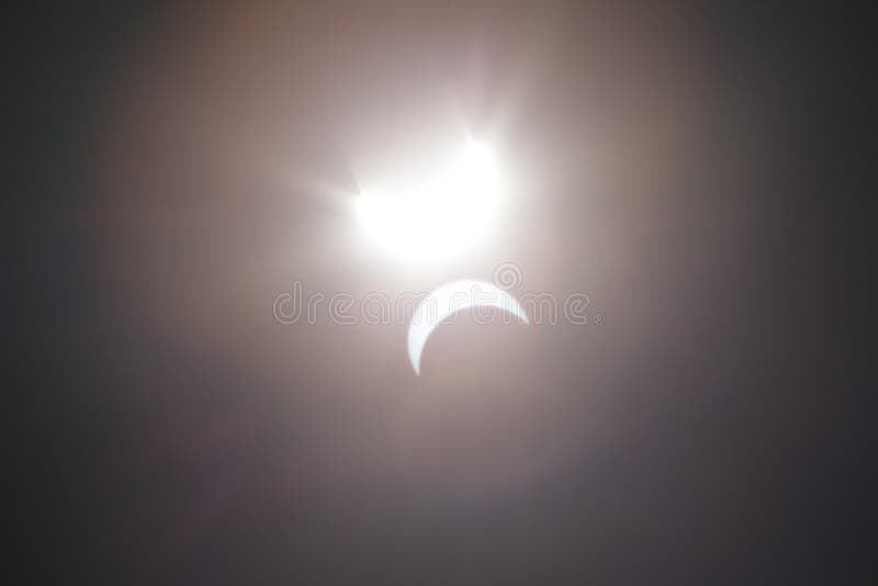 Solar Eclipse Dallas Texas stock image. Image of august 98392437