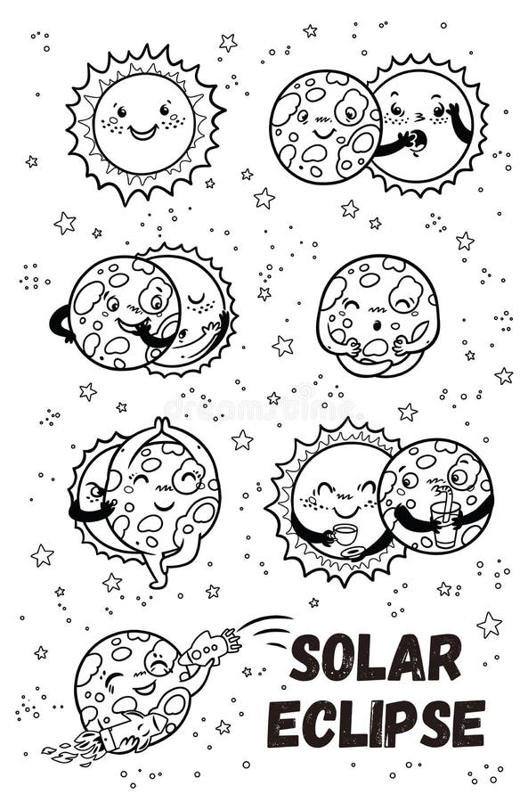 Free Downloadables For Solar Eclipse Coloring Page