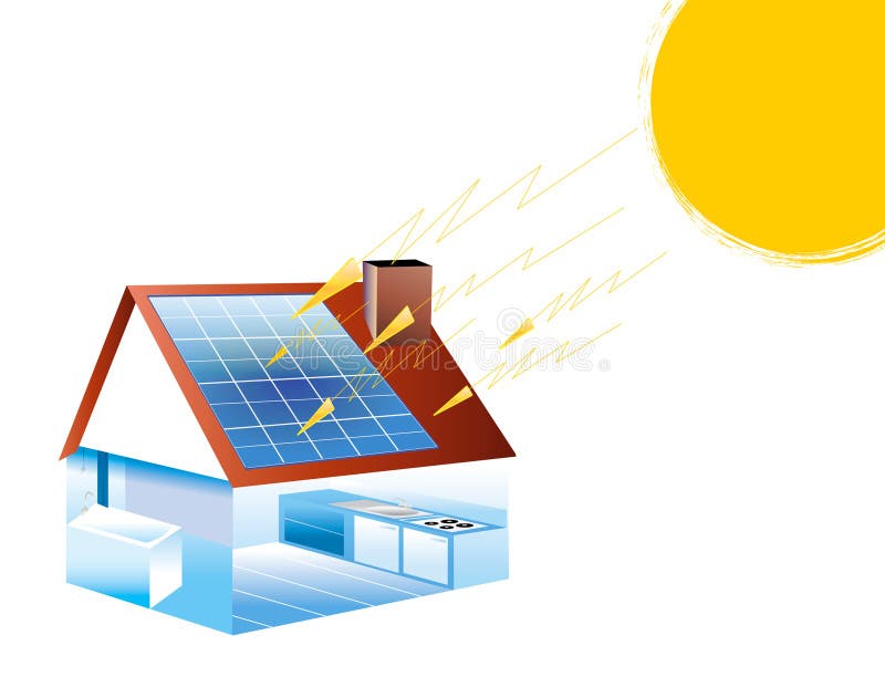 Solar Energy stock illustration. Illustration of conditioning - 32021870