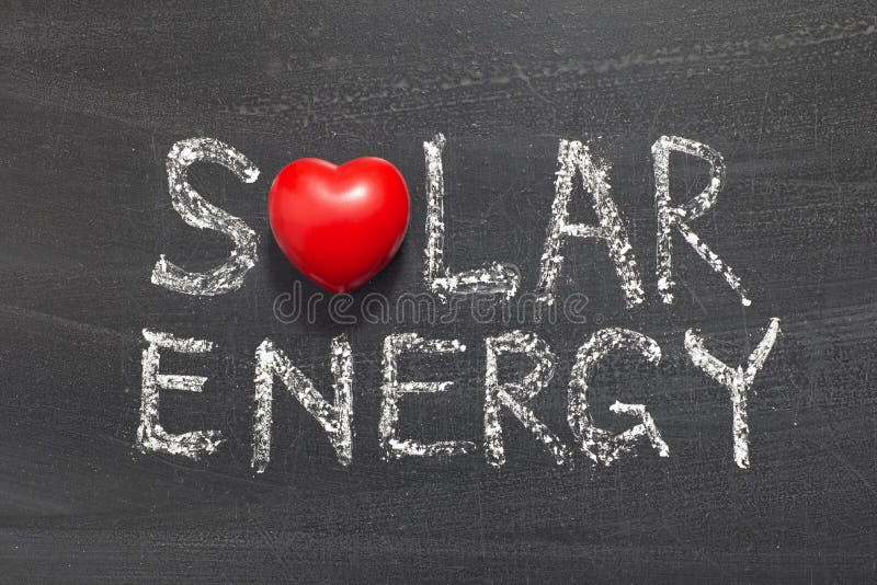 Solar energy stock image