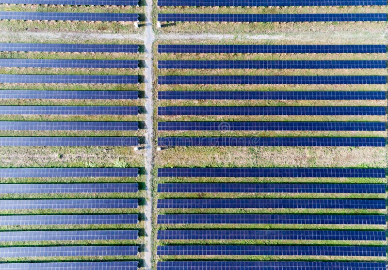 Solar farm from above