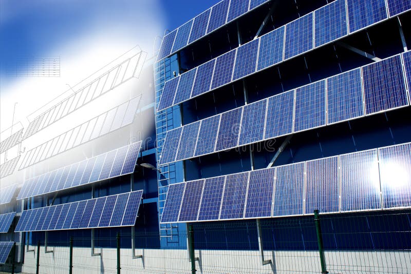 Solar panel drawing stock image. Image of environmental - 42807837