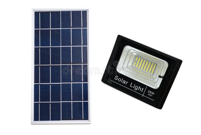 solar panel with LED light for home isolated on white background. This has clipping path royalty free stock photo solar panel with LED light for home isolated on white background. This has clipping path royalty free stock photo
