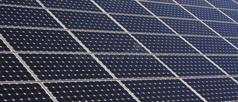 Solar panel structure royalty free stock image