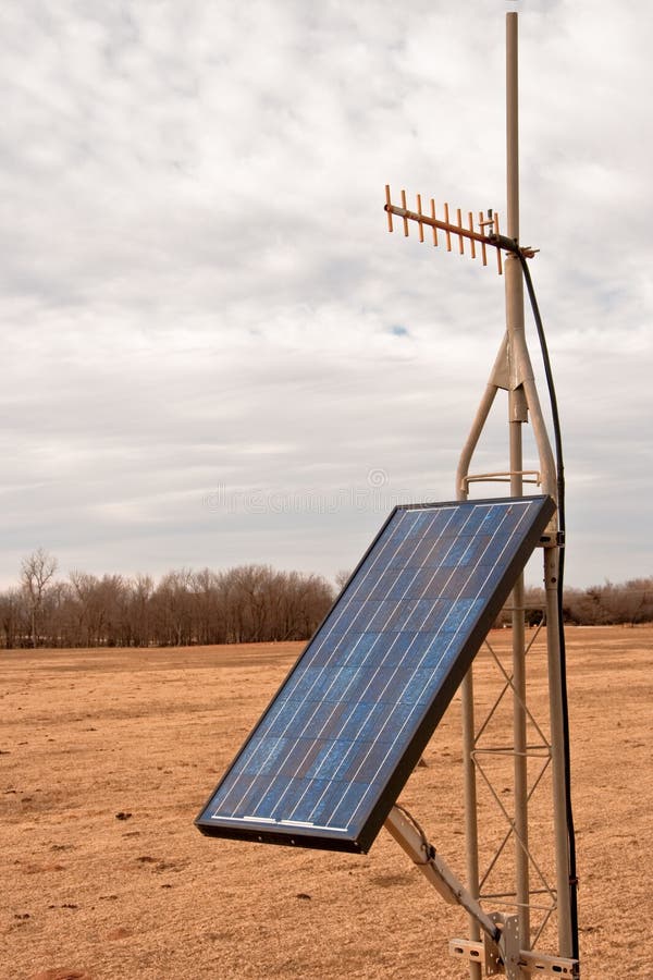 Solar Panel and UHF Antenna