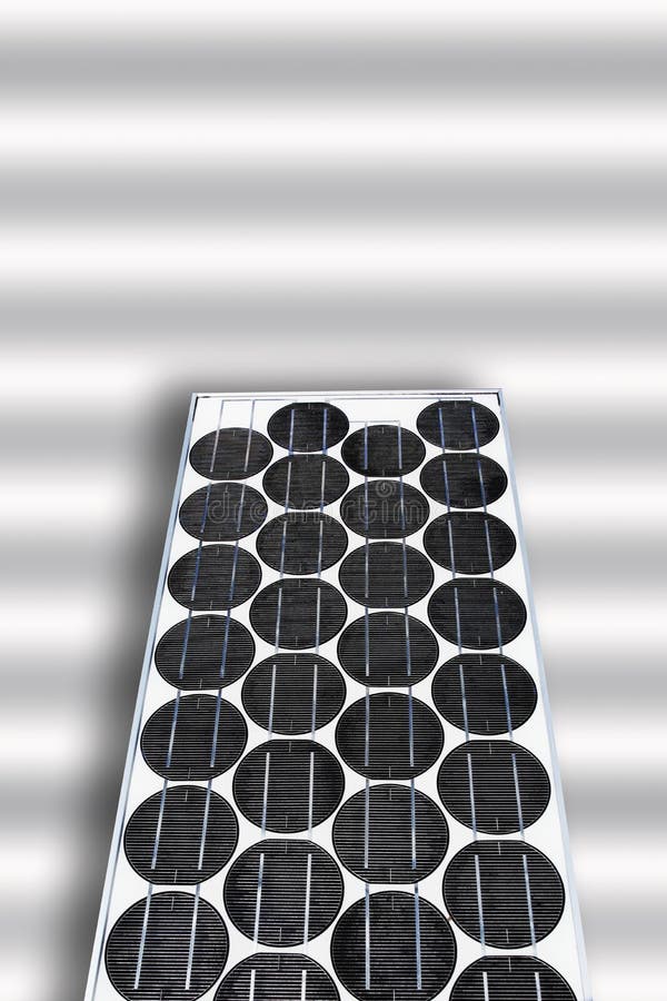 Solar Panel on White Background. Stock Illustration - Illustration of