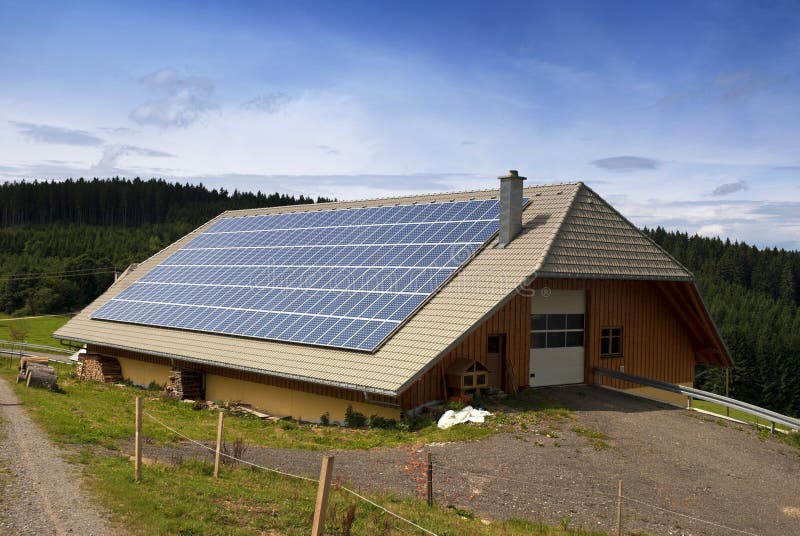 Solar panels royalty free stock photography