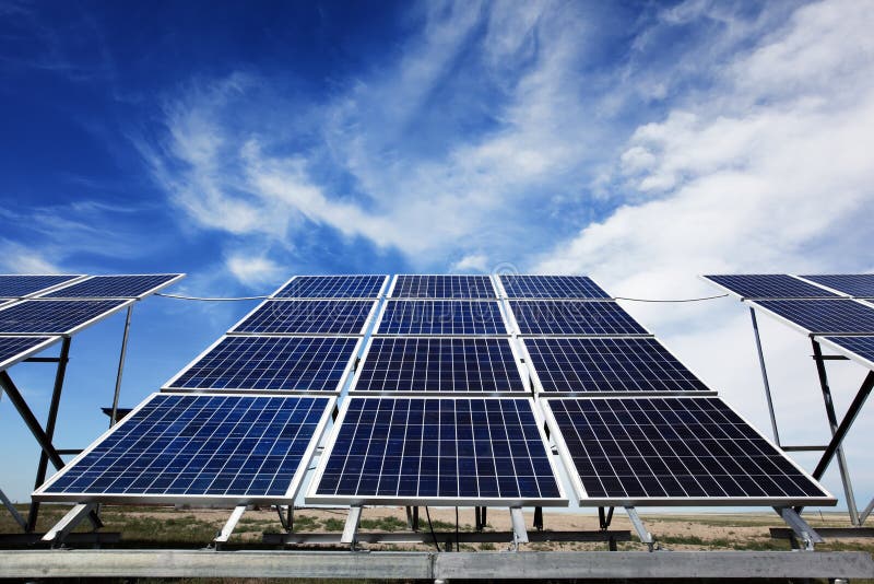 Solar Panels stock photography