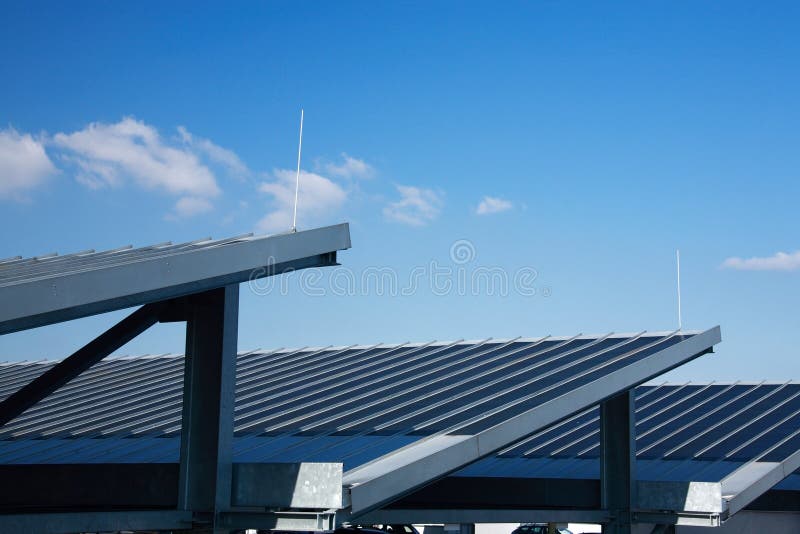Solar panels royalty free stock photos
