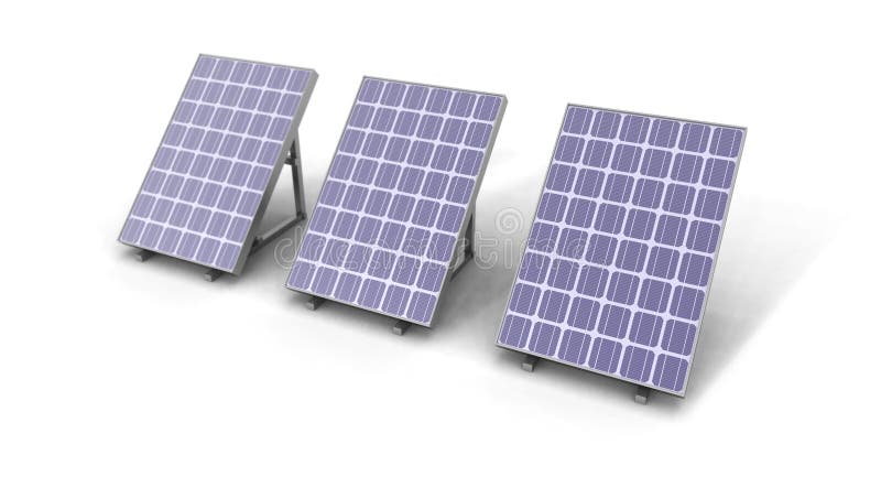 Solar panels royalty free illustration
