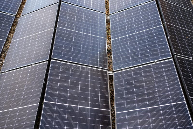 Lot of solar panels stock photo. Image of energy, outdoor 265027246